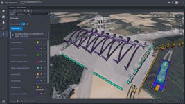 Example of Bentley’s Carbon Analysis capabilities: Embodied carbon grouping of common components for reporting. (Photo: Bentley Systems)