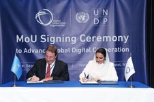 DCO and UNDP enter a new partnership to bridge global digital divide and accelerate progress towards the SDGs through strengthened digital collaboration. (Photo: AETOSWire)