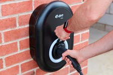 Undated handout photo of E.ON EV charger installation. E.ON Thursday 10th October 2024 announced its latest E.ON Next Drive tariff offers the best value charging rate and longest off peak charging window of any major supplier