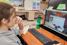 Student developing skills in Coding in Minecraft and Cyber in Minecraft, both from Prodigy Learning and Minecraft Education (Photo: Business Wire)