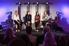 EDITORIAL USE ONLY (l-r) Holly Branson in coversation with young leaders David Saddington, Siddhi Pal, Clover Hogan during an evening in London to celebrate 20 years of Virgin Unite, the independent non-profit foundation of the Virgin Group, and to mark the beginning of a new partnership with We Are Family Foundation, co-founded by Rodgers. Picture date: Monday October 28, 2024. PA Photo. The Foundations will also be collaborating with youth-empowering not-for-profits Big Change and One Young World to champion youth activism and social change.