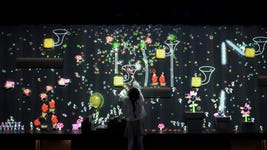 teamLab, A Musical Wall where Little People Live, Courtesy teamLab Massless, Beijing (c) teamLab