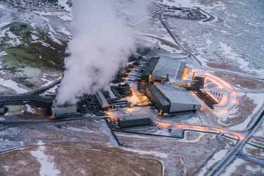 Europe's largest geothermal power plant, Hellisheiði, is at the core of the Geothermal Park, where companies utilize geothermal resources with a waste-to-value mindset, benefiting the environment and creating value. (Photo: Business Wire)