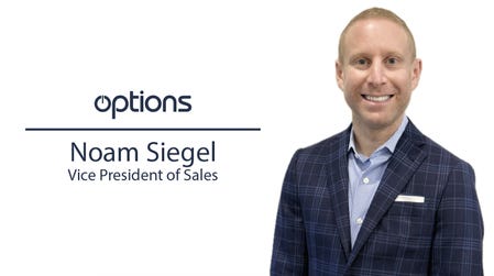 Options today announced the appointment of Noam Siegel as Vice President of Sales. (Photo: Business Wire)