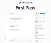 Wordsmith's First Pass lets you review contracts in minutes, not hours. (Graphic: Business Wire)