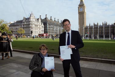 Tanni Grey-Thompson and Nick Goldup from Wheelchair Alliance launch report at House of Lords