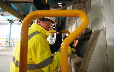 Undated handout picture of Nicola Shaw, Yorkshire Water CEO, on a visit to E.ON's Blackburn Meadows Renewable Energy Plant