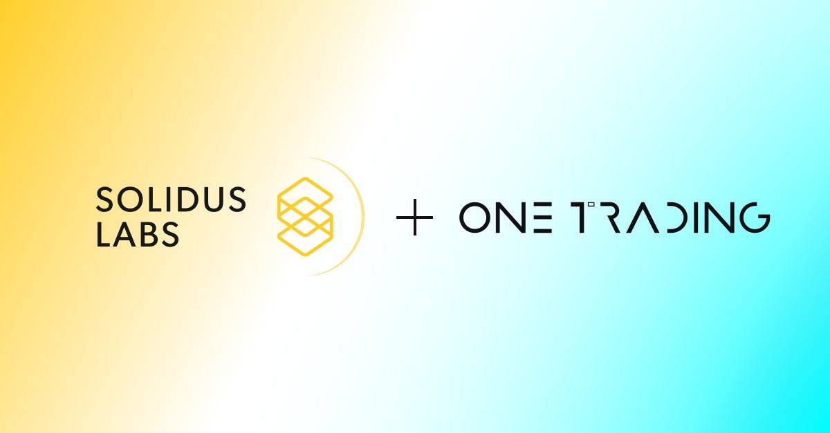 One Trading Partners with Solidus Labs to Secure Institutional-Grade ...