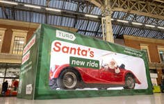 EDITORIAL USE ONLY A red Morgan +4 inside a giant toy box is displayed at Victoria Station in London, as car sharing marketplace Turo releases a survey highlighting the travel concerns of car-less Brits during Christmas. Picture Date: Thursday November 21, 2024. PA Photo. The survey reveals that 51 per cent of those relying on rail to get home for Christmas are worried they won't make it on time, while 52 per cent wish they could see more friends and family during the festive season.