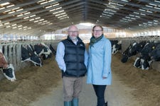 Left to right are Ross McDermid (CCO) AND Fiona Marshall (CEO) of Biotangents. Technology developed by the Scottish biotech, which has announced its latest investment round, is set to revolutionise the dairy farming industry with the world’s fastest on-farm, point-of-care diagnostic device aimed at addressing disease in dairy cows. Bovine mastitis alone is estimated to cost the global dairy farming industry around £20 billion every year, costing the average UK dairy farm up to £25,000 per annum. (Photo: Business Wire)