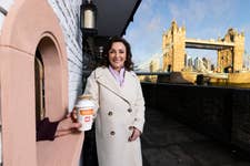 EDITORIAL USE ONLY TV personality Shirley Ballas unveils ‘Magical mince pie window’ in London, created by Sainsbury's in partnership with Comic Relief, as part of a nationwide initiative, including openings in Manchester, Birmingham, and Newcastle, to give away mince pies and warm spiced tea for free. Picture Date: Monday December 2, 2024. PA Photo. This month, all proceeds from each pack of by Sainsbury's and Free From classic mince pies sold will go towards helping families experiencing food poverty.