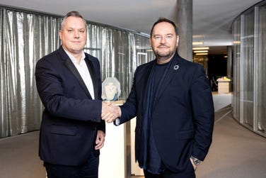 COTY AND SWAROVSKI SIGN LONG-TERM AGREEMENT FOR NEW ENTRY INTO BEAUTY MARKET ©Tom Steinlechner (left: Jean Holtzmann, Chief Brands Officer Prestige, Coty; right: Michele Molon, Chief Commercial Officer, Swarovski)