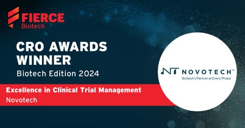 Clinical Trial Management Award for Novotech (Graphic: Business Wire)