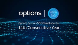 Options Celebrates 14 Years of Consecutive SOC Compliance, Reinforcing Its Commitment to Security and Governance Leadership in Capital Markets (Graphic: Business Wire)