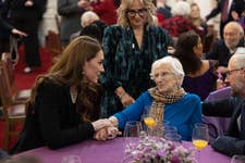 The Princess of Wales meets Holocaust survivors at the national Holocaust Memorial Day Ceremony