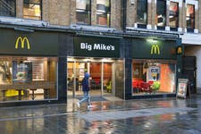 EDITORIAL USE ONLYA McDonald’s restaurant in Croydon rebrands to ‘Big Mike’s’ to celebrate Stormzy’s go-to order arriving at McDonald’s this week. Picture date: Sunday February 8, 2025. PA Photo. Stormzy is the first UK celebrity to curate a ‘McDonald’s Famous Order’, and nine McDonald’s restaurants across his hometown of Croydon will get to access to the meal 48 hours ahead of the nationwide launch on Wednesday. The Stormzy Meal comprises 9 McNuggets, Fries, an Oreo McFlurry or Apple Pie, and a Sprite Zero.