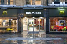 EDITORIAL USE ONLYA McDonald’s restaurant in Croydon rebrands to ‘Big Mike’s’ to celebrate Stormzy’s go-to order arriving at McDonald’s this week. Picture date: Sunday February 8, 2025. PA Photo. Stormzy is the first UK celebrity to curate a ‘McDonald’s Famous Order’, and nine McDonald’s restaurants across his hometown of Croydon will get to access to the meal 48 hours ahead of the nationwide launch on Wednesday. The Stormzy Meal comprises 9 McNuggets, Fries, an Oreo McFlurry or Apple Pie, and a Sprite Zero.