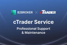 B2BROKER, a multi-asset liquidity and technology provider, announces the release of its cTrader support and maintenance service. The cTrader Service offers setup, ongoing maintenance, and comprehensive support for your cTrader server, saving you time and financial resources. (Graphic: Business Wire)