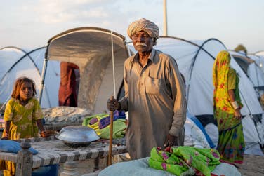 ShelterBox and Islamic Relief supported people with tents following severe flooding in Pakistan