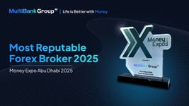MultiBank Group Recognized as the ‘Most Reputable Forex Broker 2025’ at Money Expo Abu Dhabi 2025.