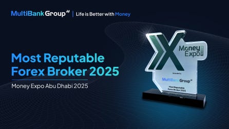 MultiBank Group Recognized as the ‘Most Reputable Forex Broker 2025’ at Money Expo Abu Dhabi 2025.