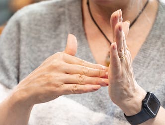 Signature students learning British sign language, as GCSE takes a step closer.