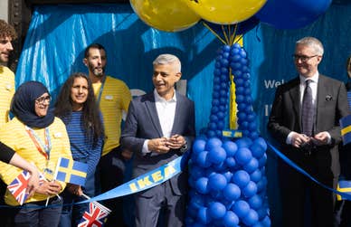 EDITORIAL USE ONLY Sir Sadiq Khan, Mayor of London officially opens the new IKEA City store on London’s Oxford Street. Picture date: Thursday May 1, 2025. PA Photo. The three-floor retail store will sell around 6,000 products, of which 3,500 can be carried away by customers immediately, and the rest ordered for home delivery, click and collect or collection off site. It is the second UK high street store for the company – the first opened in Hammersmith in 2022.