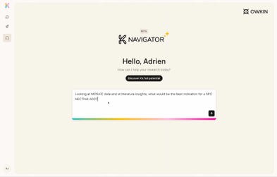K Navigator home screen.
