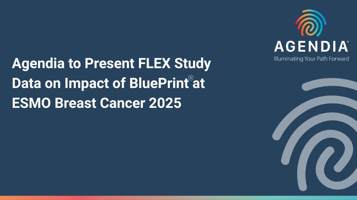 Agendia to Present FLEX Study Data on Impact of BluePrint® at ESMO ...