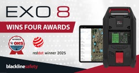 Blackline Safety's new area monitor, EXO 8, has earned four major product awards. The EXO 8 detects up to eight gases plus gamma radiation, advancing worker safety further than ever.