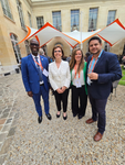 Brooke staff with Director of the World Organisation for Animal Health (centre left) at WOAH 2025.
