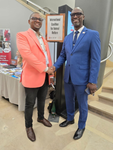 (From left): Tozie Zokufa, member of the International Coalition for Animal Welfare, Emmanuel Sarr, Director of Brooke in West Africa.