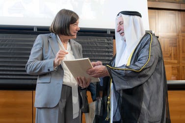 Sharjah Ruler gifts University of Sacred Heart historical manuscript (Photo: AETOSWire)