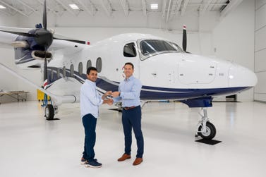 The Cessna SkyCourier Combi configuration kit recently achieved certification from the National Civil Aviation Agency of Brazil (ANAC) and joined the fleet of Brazilian charter company Cleiton Táxi Aéreo (CTA). This marks the first delivery of the SkyCourier into South America. (Photo credit: Textron Aviation)