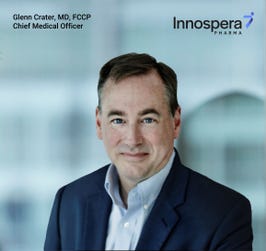 Glenn Crater, MD, FCCP, appointed Chief Medical Officer of Innospera Pharma