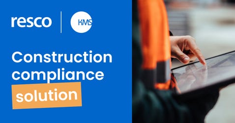 Resco and KMS announced new partnership helping UK construction SMEs stay compliant with regulations.