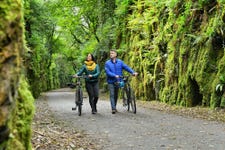 Cycling on greenway, County Waterford