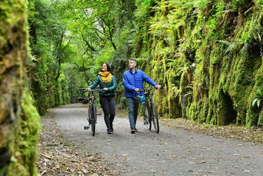 Cycling on greenway, County Waterford