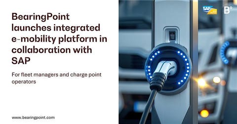 Management and technology consultancy BearingPoint, in collaboration with SAP, has launched a modular, cloud-based platform that helps streamline and improve the management of electric vehicles and charging infrastructure.