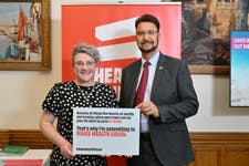 EDITORIAL USE ONLY: L-R Minister for Public Health and Prevention Ashley Dalton MP, and Afzal Khan, MP for Manchester Rusholme speak at the Health Equals parliamentary reception, where MPs gather at the House of Commons in London to call for urgent action to tackle rising health inequalities across the UK. Picture date: Tuesday July 15, 2025. PA Photo. The Make Health Equal campaign calls for a cross-government strategy to address the fundamental building blocks of health, including safe homes, secure employment and clean air, following new data on premature deaths across the country.