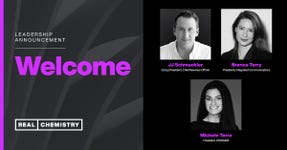 Real Chemistry welcomes JJ Schmuckler, Michele Terra and Brenna Terry.