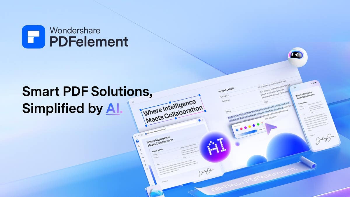Wondershare Launches PDFelement V12, Integrating Advanced AI to ...