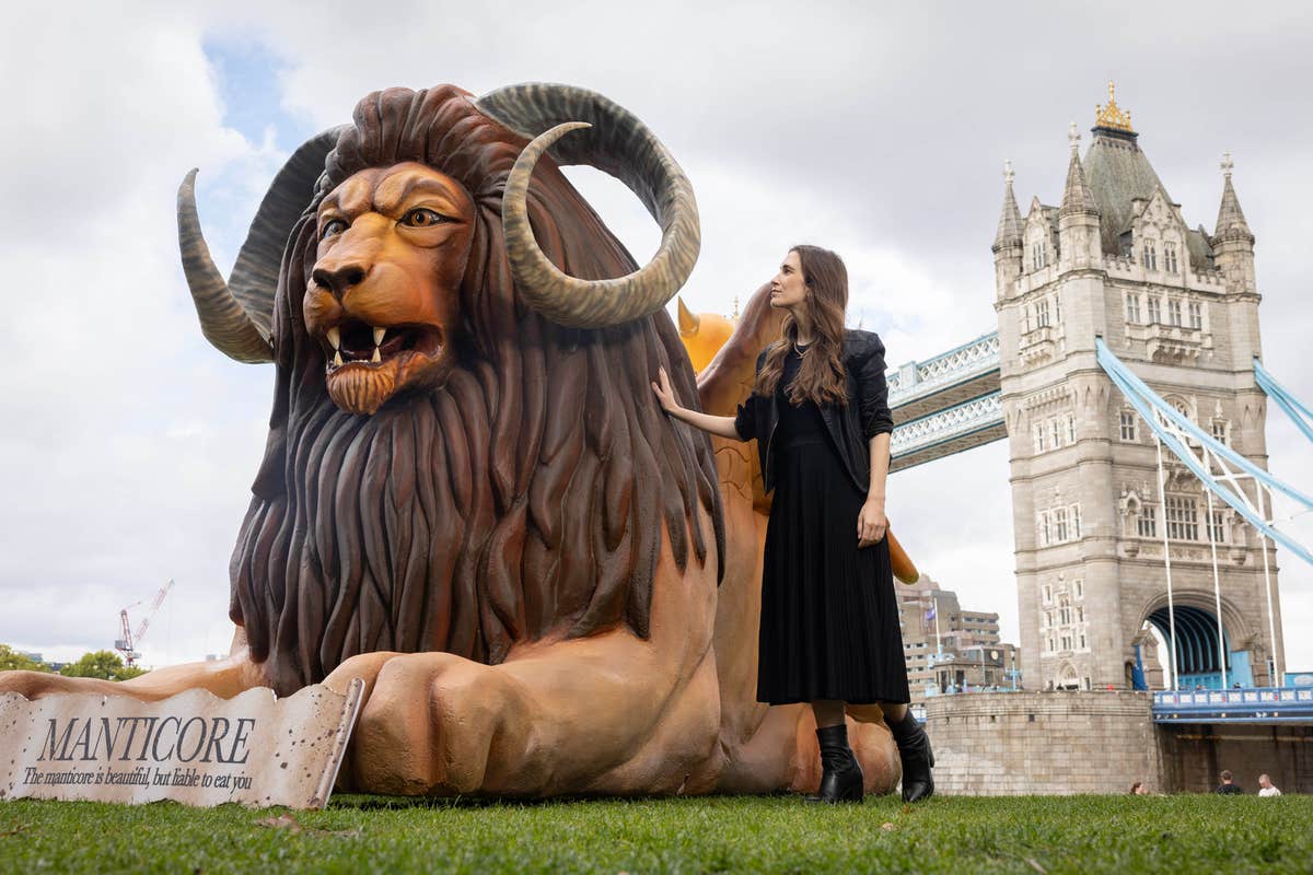 Mythical beast with lion’s body and scorpion tail spotted as
