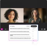 Image showing TestGorilla's conversational AI video interview with auto-scoring