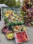 Bountiful harvest display outside the Abbey at the National Harvest Service.