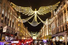 EDITORIAL USE ONLY General view of the ‘Spirit of Christmas’ lights switch-on across Regent Street and St James’s in London, marking the 10th anniversary of the festive displays lighting up the capital. Picture date: Thursday, November 6, 2025. PA Photo. The switch-on features performances from London choirs, as well as visits from the Hamleys elves, with the lights on display every day until January 4.