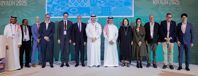 His Excellency Ahmed Al Khateeb, Saudi Arabia's Minister of Tourism and Chairman of TOURISE, launches the TOURISE Destination Initiative, a global coalition to shape the future of tourism through a destination-centric approach, with co-chairs H.R.H. Prince Turki bin Talal bin Abdulaziz Al Saud, Governor of Aseer Province, and Luigi Brugnaro, Mayor of Venice. They are joined with the TDI founding members and mayors