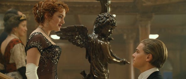 The iconic “cherub” with Leonardo DiCaprio & Kate Winslet in James Cameron’s “TITANIC”.