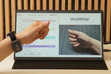 Neuranics MiMiG Wristband recognising a double tap gesture in real time