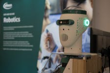 The Humanoid Robotic Head, developed by HTEC using Infineon technologies, won the Partner Innovation Award at Infineon's OktoberTech event for its innovative 360° multi-sensory awareness and human-interactive robotic capabilities.